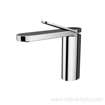 Chrome single lever basin mixer